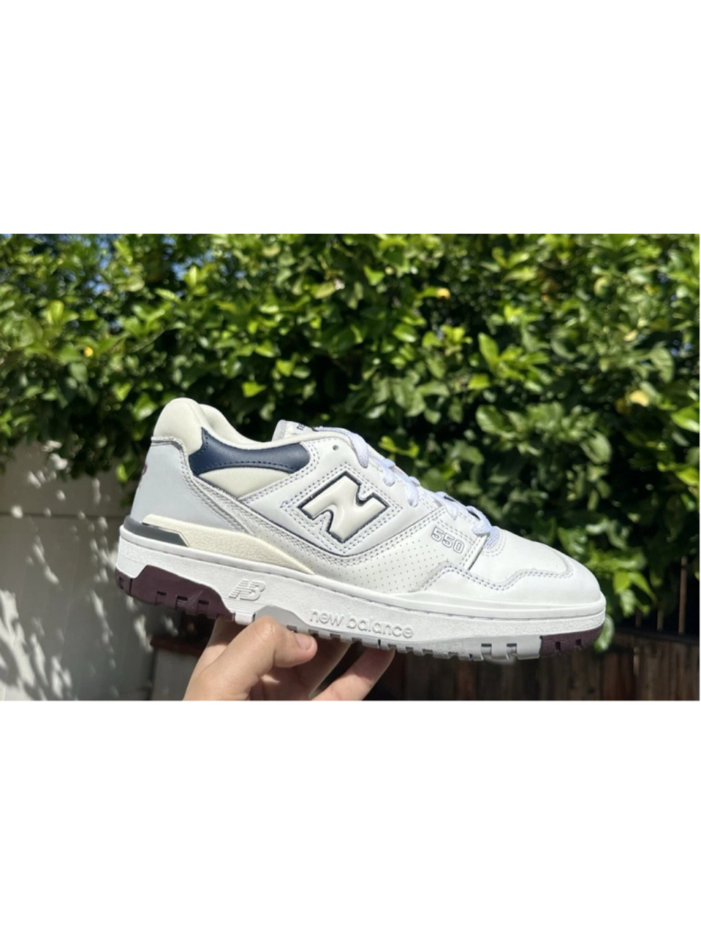 New Balance 550- Burgundy Navy BB550PWB